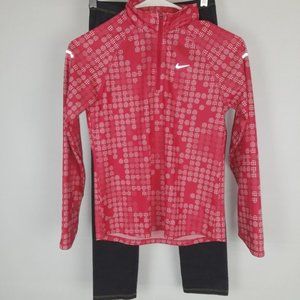 2 PC Girls Nike Dri-Fit top &amp; Navy Stretch Legging-125742-1